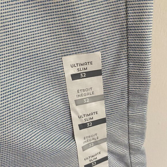 Old Navy Mens Ultimate Slim Built-In Stretch Blue White Shorts. Size 32. NWT - Picture 5 of 8